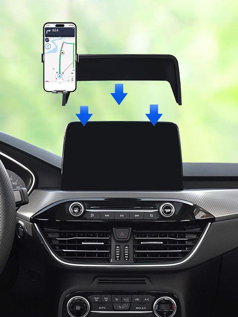 Martoffes™ Screen Phone Holder Made for Ford Escape and Kuga 2020 to 2022 / Ford EcoSport 2018 to 2022 (8.0-INCH Touchscreen Display) Dashboard Screen Cell Phone Dash Mount Accessories
