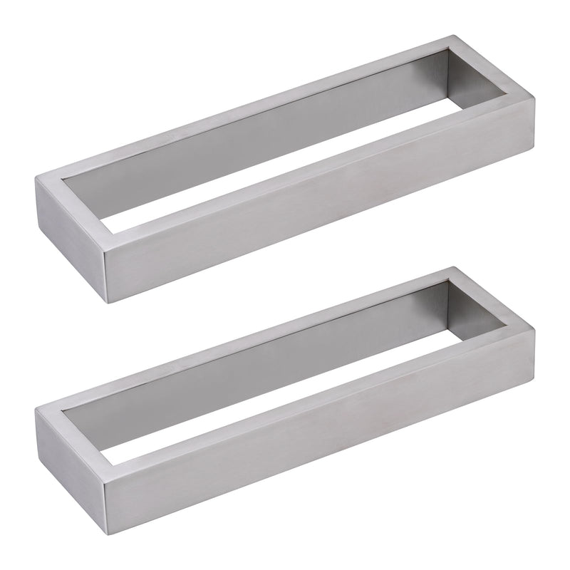 Towel Bar, 9 Inch Hand Towel Holder Wall Mount, Towel Racks for Bathroom Accessories, Stainless Steel Towel Ring Hardware (Brushed Nickel, 2 Pack) Brushed Nickel