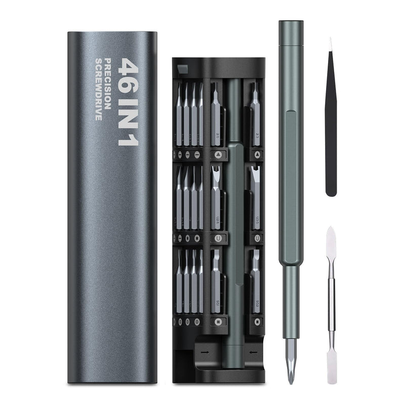 ORIA Precision Screwdriver Set, 46 in 1 Magnetic Screwdriver Set with 42 Bits, Magnetic Storage Case, Electronics Repair Tool Kit for Phone, Laptop, Watch, Eyeglasses