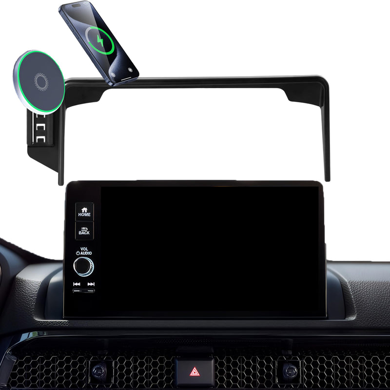 Car Phone Holder for Honda CR-V 2023 2024 2025 / HR-V 2023-2025 Accessories, Apply to 7/9 Inch Touch Screen,15W Fast Magnetic Charger Screen Fixed Clip Cell Phone Mount Hands-Free fit for 2023-2025 CRV/HRV with 7/9 In Screen