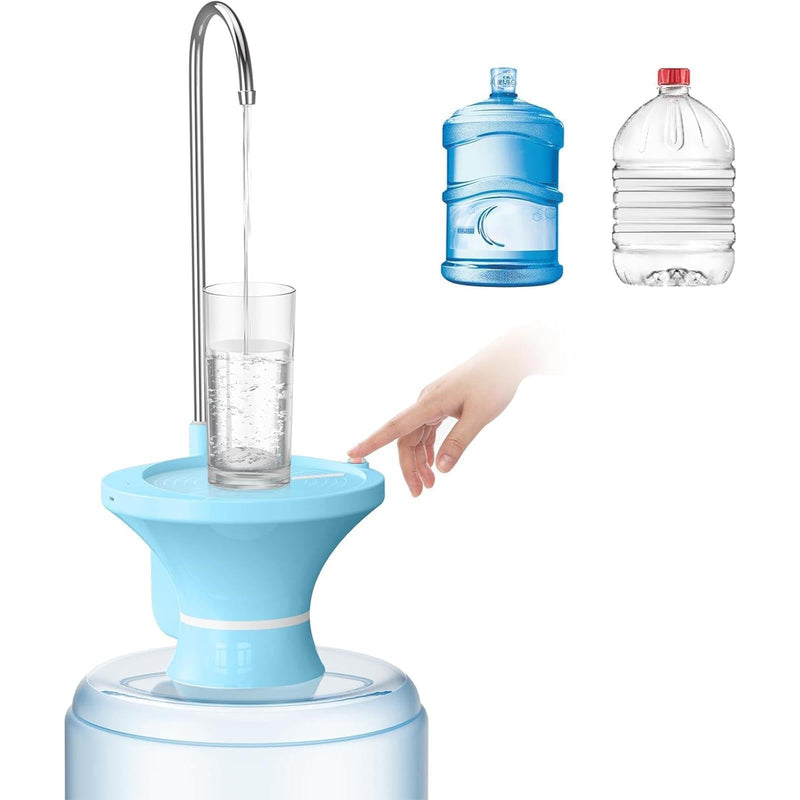 Drinking Water Dispenser for 2-5 Gallon Bottle, Automatic Water Jug Pump Dispenser, Electric Water Bottle Pump with USB Rechargeable and 2 Switch Control for Home, Office, Camping