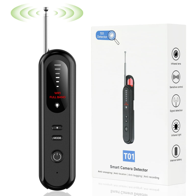 Hidden Camera Detector Travel, Bug & Spy Camera Detector,GPS Tracker Car | RF Bug Scanner, Anti-Spy Finder,5 Levels,3 Modes,Covert Device Sweep with Instant Alerts Privacy Protection,Portable Safety Medium