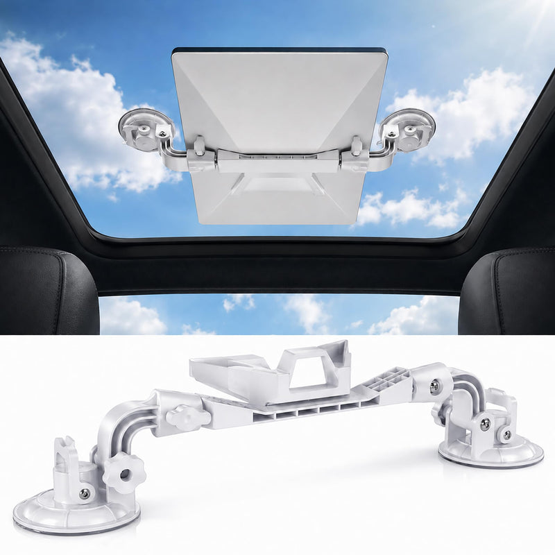 for Starlink Mini: Suction Cup Window Mount, Dual 3.5-Inch Cups | Dedicated lock; multi-joint arm holds position, folds flat for travel.