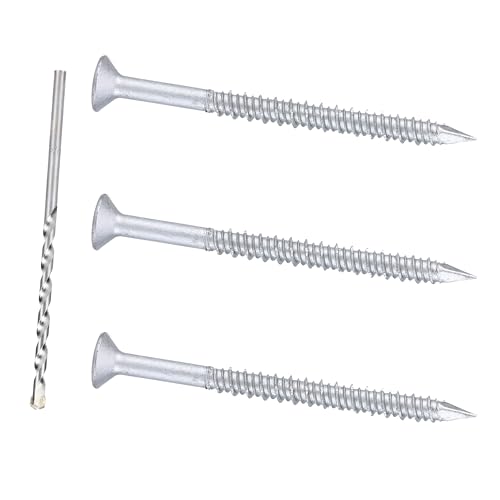 1/4 x 3-1/4" 410 Stainless Steel Flat Head Tapcon Concrete Screw Anchor, for Anchoring to Masonry, Block or Brick (50Pcs/Box) 1/4 x 3-1/4"