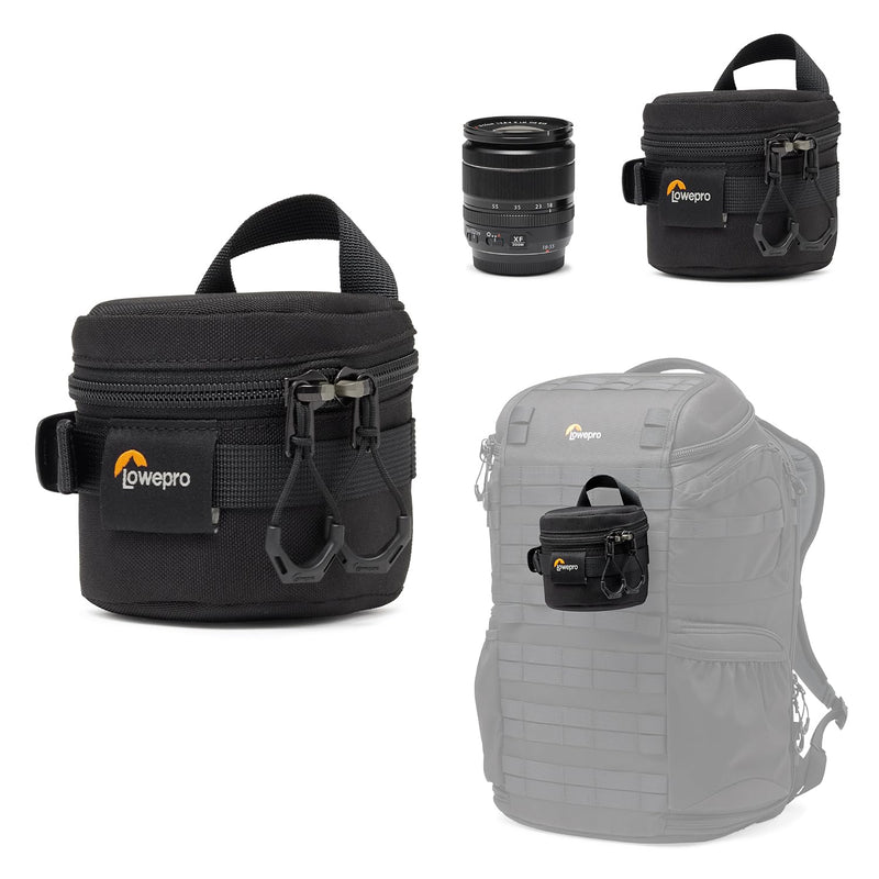 Lowepro ProTactic LCS 8 x 8 III Camera Lens Case, Camera Lens Pouch Bag, fits 50mm F/1.8, for DSLR and Mirrorless Cameras, Vol-0.3L Dim: 3.15x3.15x3.15in, Camera Bag, for Photographer/Videographer cm 8 x 8 III