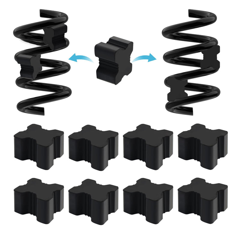 8PCS Coil Spring Spacer Lifts Spring 1" to 1.5",Heavy Duty Rubber Coil Spring Booster Enhances Front and Rear Springs Rate,Universal Coil Spring Spacers Car Accessories for Coil Springs (8PCS) 8PCS