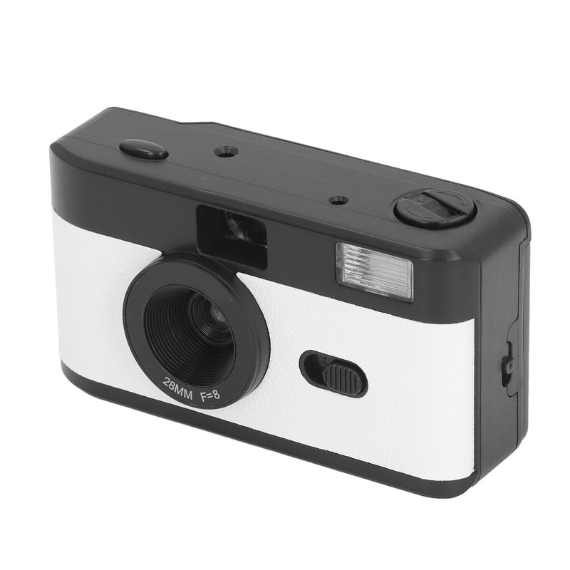 Film Camera 35MM, Reusable with Flash, Supports 135 or 35MM Black and White or Color Film, 28MM F/8 Lens, 1/120s Shutter Speed