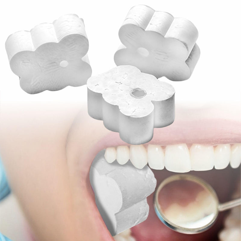100 Pcs Disposable Dental Bite Blocks Mouth Props Opener, Teeth Clenching Supporter for Kids and Adults, EPP Foam Material