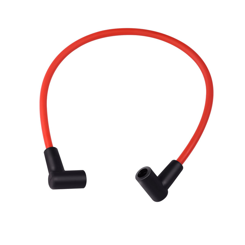 84059 Ignition Coil Wire Connect to an HEI Style Terminal (8.5mm,18",Red,90 Degree Boots) 18" Replacement Coil Wire 8.5mm 90° Red 84059