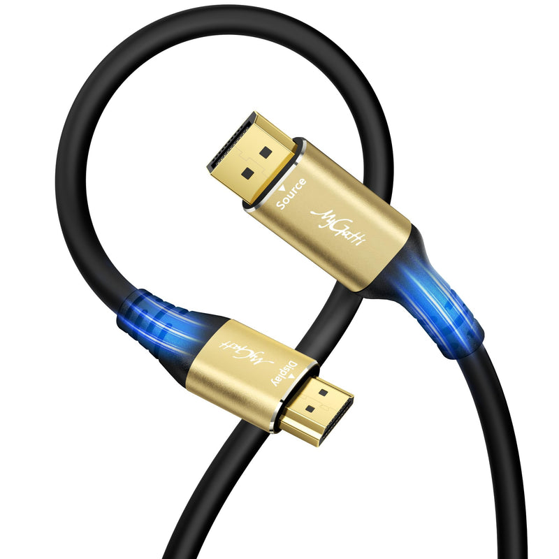 4K DisplayPort to HDMI Cable 40FT, DP to HDMI Video Uni-Directional Cord Adapter, Compatible with Dell, NVIDIA, AMD, Lenovo, Monitor, Projector, Desktop and More