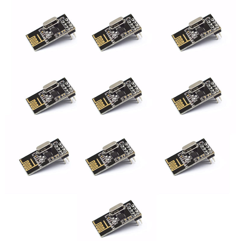 10 Pieces of NRF24L01+ Wireless Transceiver Module 2.4G Wireless Transceiver Modules