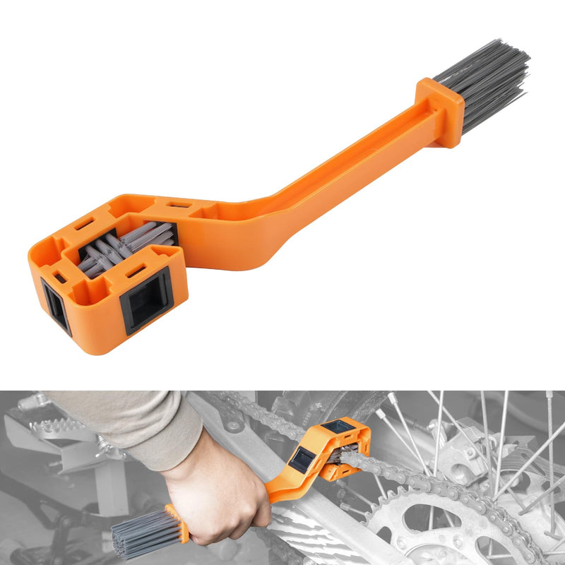 NICECNC Universal Chain Cleaning Brush Compatible with The Oil Dirt Chain & Sprocket of Steet, Sport, Off-Road Motorcycles, ATVs, Bicycles etc. Compatible with KTM Compatible with Yamaha See Fitment