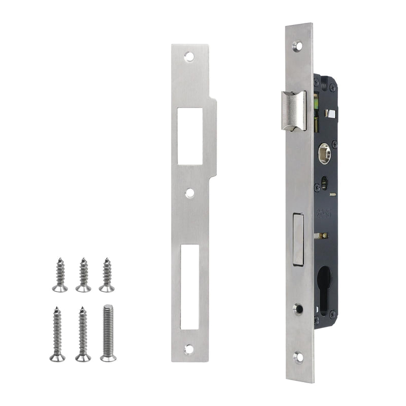 1PCS Silver Aluminum Alloy 2 Point Bolt Mortise Lock Replacement Fit for Pella Storm Door Handle Set Part with Screws 2085