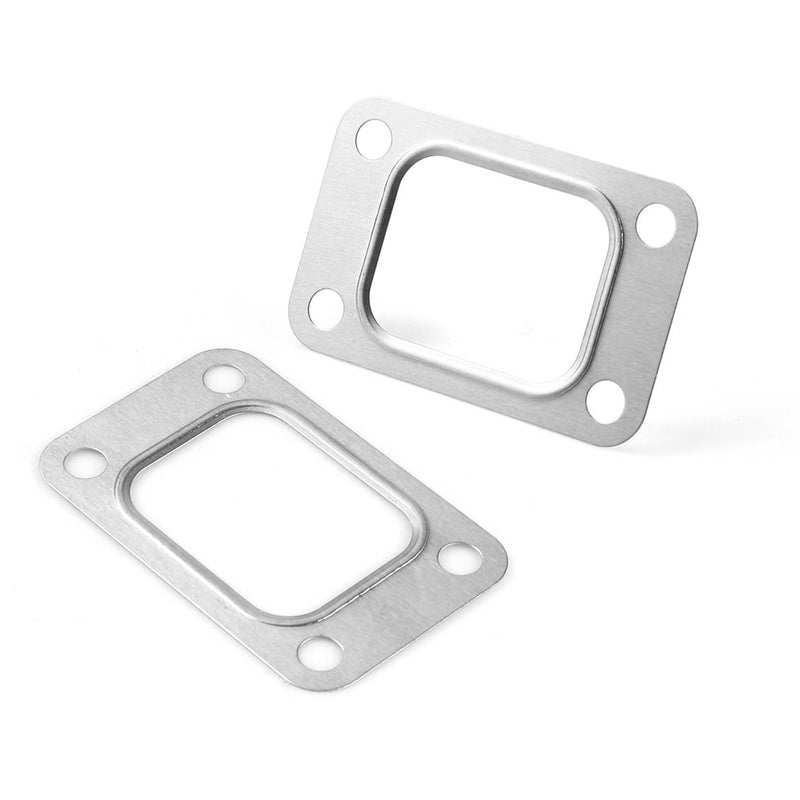 2 PCS T2 Turbine Flange Gasket, Stainless Steel 4-Hole Washer, Turbocharger Intake Manifold Flange Gasket, Universal for T25 T28 GT25 GT28 T2