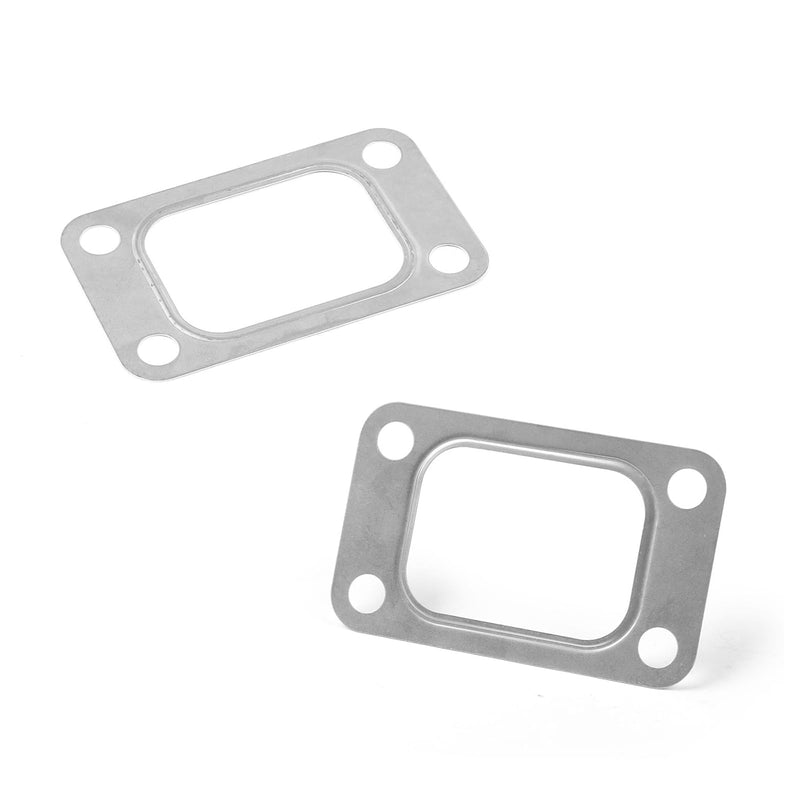 2 PCS T3 Turbine Flange Gasket, Stainless Steel 4-Hole Washer, Turbocharger Intake Manifold Flange Gasket, Universal for T3 T34 T35 T38 GT35 GT35R