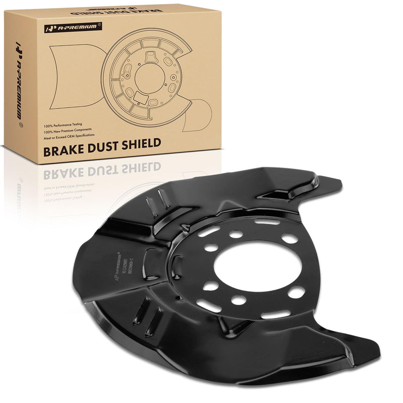 A-Premium Front Driver or Passenger Brake Dust Shield Compatible with Subaru Models - Crosstrek 2016-2017, Forester 2008-2018, Impreza 2008-2016, WRX 2013, XV Crosstrek 2013-2015