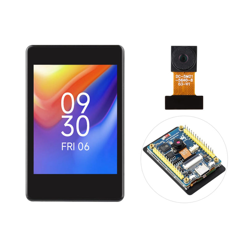 waveshare ESP32-S3 2inch Capacitive Touch Display Development Board, 240×320 Pixels, IPS Panel, 32-bit LX7 Dual-core Processor, Onboard Camera Interfac, Include OV560 Camera
