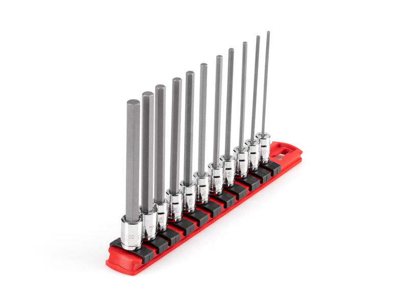 TEKTON Long Hex Bit Socket Set, 11-Piece | SHB90107 11-Piece (2-8 mm)
