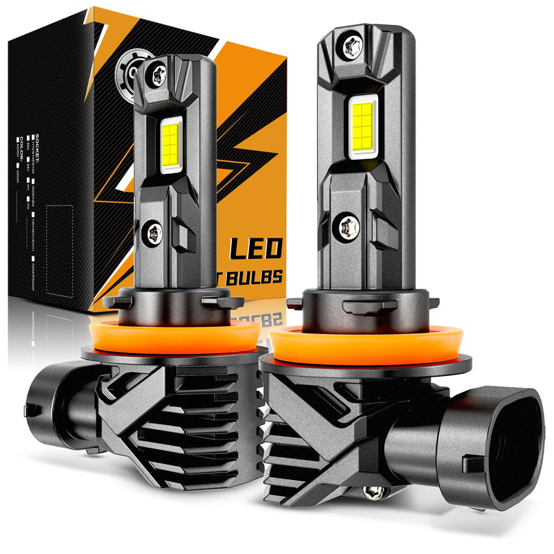 Auxbeam H11 H9 H8 Fog Light, 18000LM 6500K White Super Bright Fog Lights For Off-road Vehicle, Plug and Play H11/H8/H9