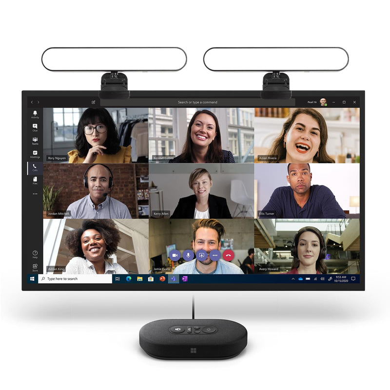 Video Conference Lighting Kit, Dual LED Lights for Live Streaming, Computer Lights are Used for Video Calls, Zoom, Games, Home Office Light, Laptop Ring Light, 3 Color Temperatures
