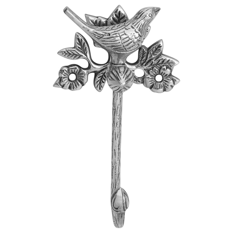 Solid Brass Bird Antique Towel Hook Bathroom Accessories Retro Bathroom Hardware Bird Cloth Hook Wall Mounted Vintage (Brass Chrome) Brass Chrome