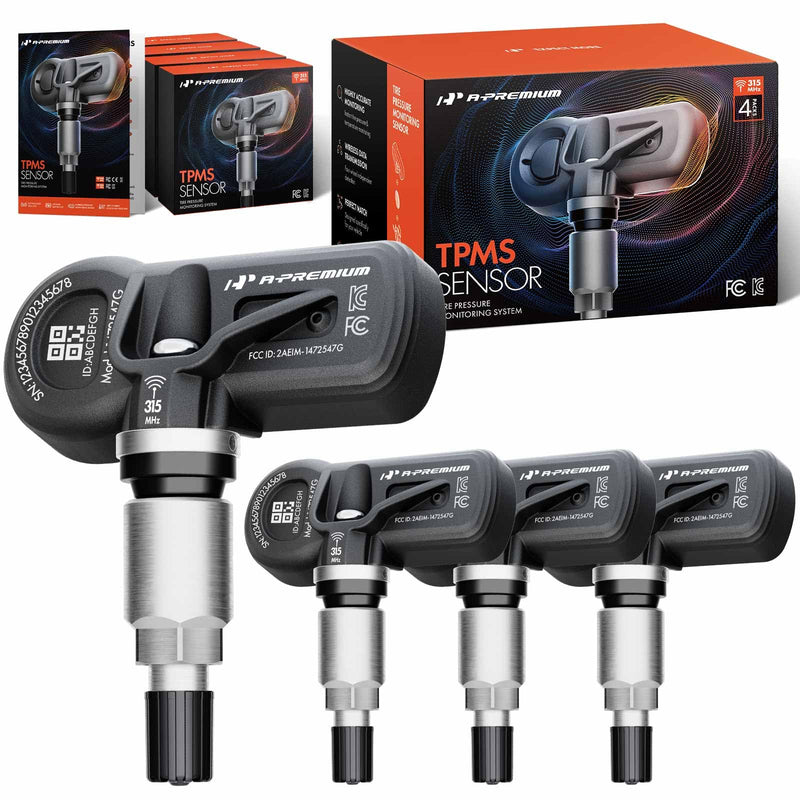 A-Premium 4PCS Pre-Programmed TPMS Sensor Tire Pressure Monitoring Sensor - Compatible with Toyota, Lexus & Subaru - Avalon, Camry, Corolla, RAV4, Tacoma, Tundra, ES250, GX550, IS500, NX250-315MHz