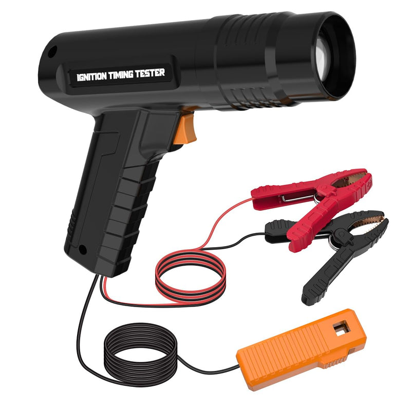 Timing Light Automotive 12V Engine Inductive Ignition Timing Light Gun Strong Flash Timing Lights for 2&4 Stroke Petrol Engine with 10FT Test Lead,Reverse Polarity Protection for Car Motorcycle Marine