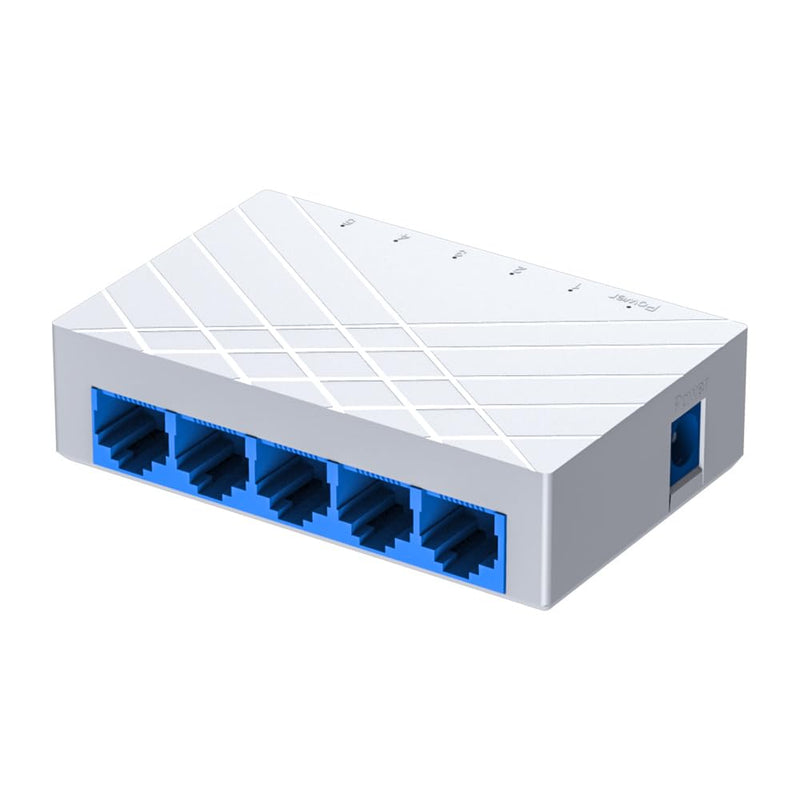 5 Port Gigabit Ethernet Switch Unmanaged - Desktop Network Switch with Plug & Play, Fanless Design for Home Office, Gaming, Streaming - Ethernet Splitter, Internet Hub, Computer Networking