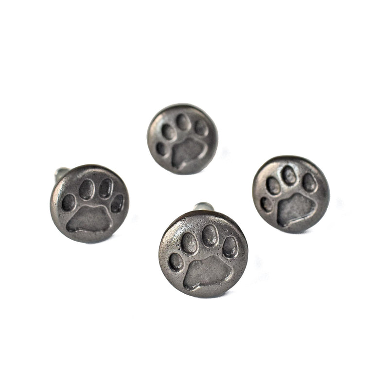 Animal Cabinet Drawer Knob Metal Bird Animal Dresser Knob Pull Nursery Cupboard Wardrobe Knobs Handles (Animal Paw) - Set of 4 Animal Paw