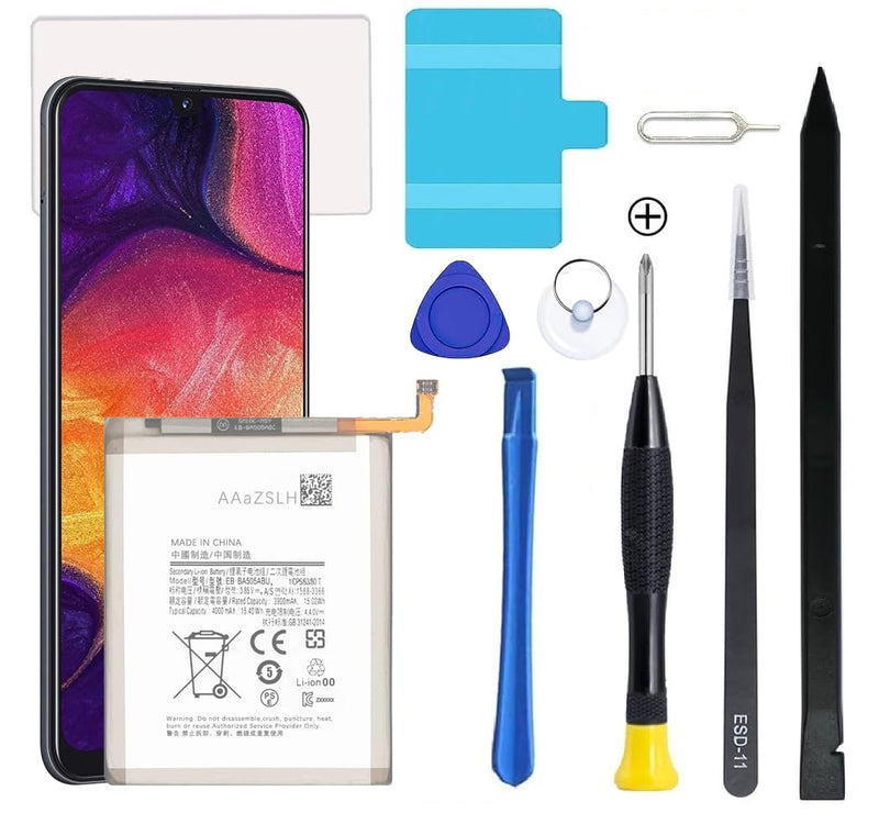 Galaxy A50 Battery,Upgraded Battery Replacement for Samsung Galaxy A505F /A30 SM-A305 /A20 A205FN A202F /A30s SM-A307,EB-BA505ABU with Professional Repair Tool Kits Galaxy A50