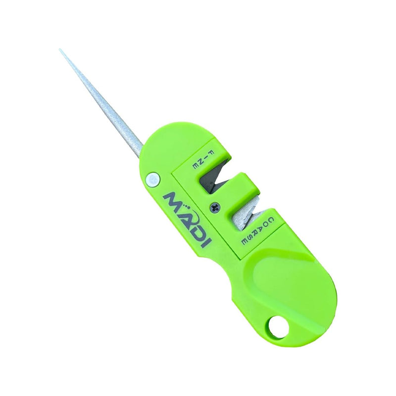 MADI Pocket Knife Sharpener, Diamond Coated Rod Outdoor Hunting Knife & Hook Sharpener | Compact Universal Sharpener for All Knives | PKS-1