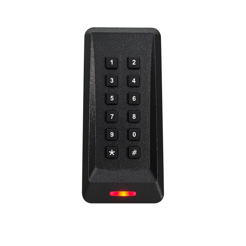 RFID Card Fob Door Access Control Keypad Reader 125KHz Wiegand 26/34 Bit Black Color Slim Keypad