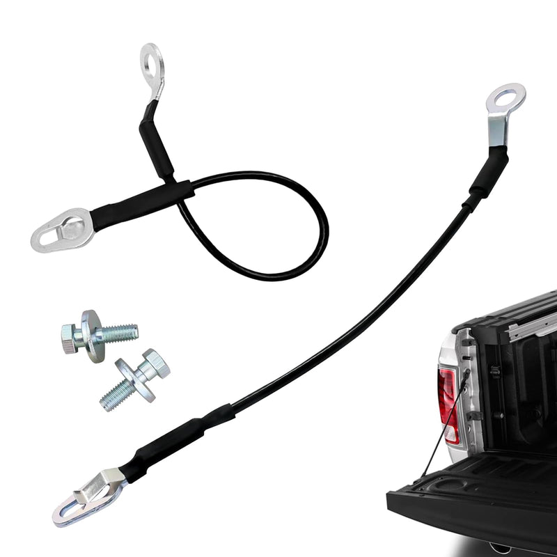 88980510 Tailgate Cable Strap with Bolt, Tailgate Parts, Fit for 1999-2007 Chevy Silverado Avalanche GMC Sierra 1500 2500 3500, Replace 88980509 11609938 (2 Pcs) 99-07