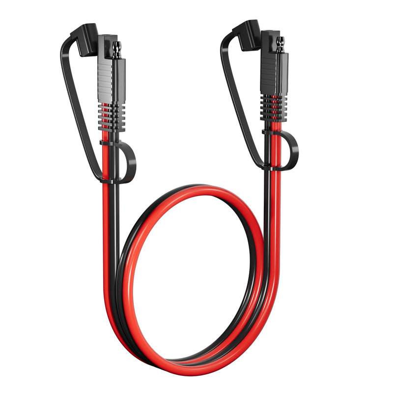 SAE Extension Cable 12AWG, SNLLMZI SAE to SAE Extension Cord DC Power Automotive Extension Cable for Solar Panels,Cars, RVs,Trucks,Boats, etc (3.3FT) 3.3FT