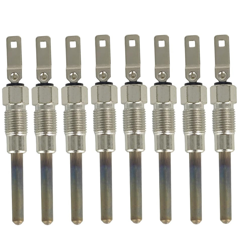 8X Diesel Glow Plug 12563554 Compatible with Chevrolet GMC Hummer H1 G30 G20 C1500 K1500 K2500 K3500 Suburban Tahoe Savana Yukon 6.2L 6.5L Dual Coil Fast Start 1982-2006 Pickup SUV Van