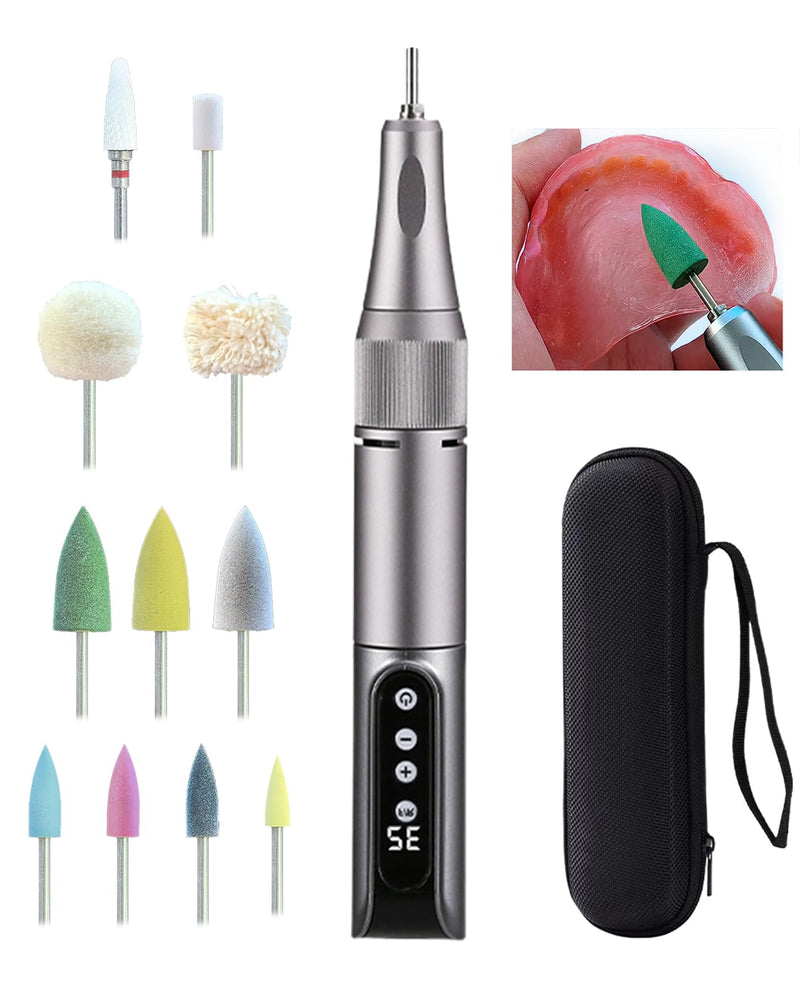 Cordless Repair & Care Kit - for Trimming, Polishing, Comfort Adjustment & Stain Removal, with 11 Attachments & Portable Case, 35000 RPM Polishing Machine