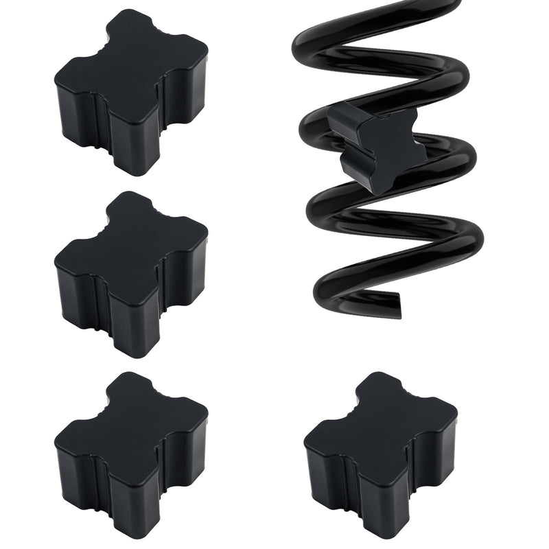 4PCS Car Coil Spring Spacers,Heavy Duty Rubber Lift Blocks for Enhancing 1" to 1.5" Spacing Spring Rate,Universal Front&Rear Coil Springs Spacers Car Accessories