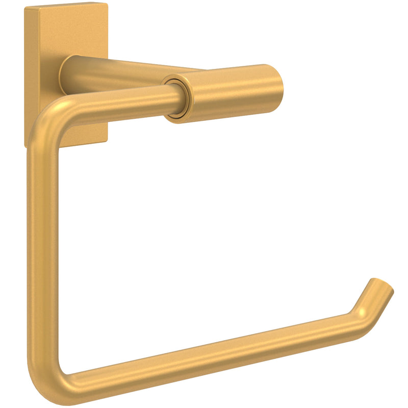 Franklin Brass Hartwell (1-Pack) Toilet Paper Holder, Euro Single Post Tissue Roll Wall Mount TP Storage, Satin Gold Bathroom Decor, Accessories HRT50-SG