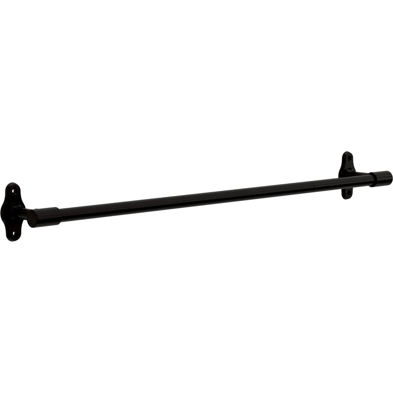 Franklin Brass Calloway (1-Pack) 18'' Towel Rack w/ 6" Extender for Bathroom Matte Black Towel Bar for Bathroom Wall Mounted Towel Holder Rod CLWY26-MB