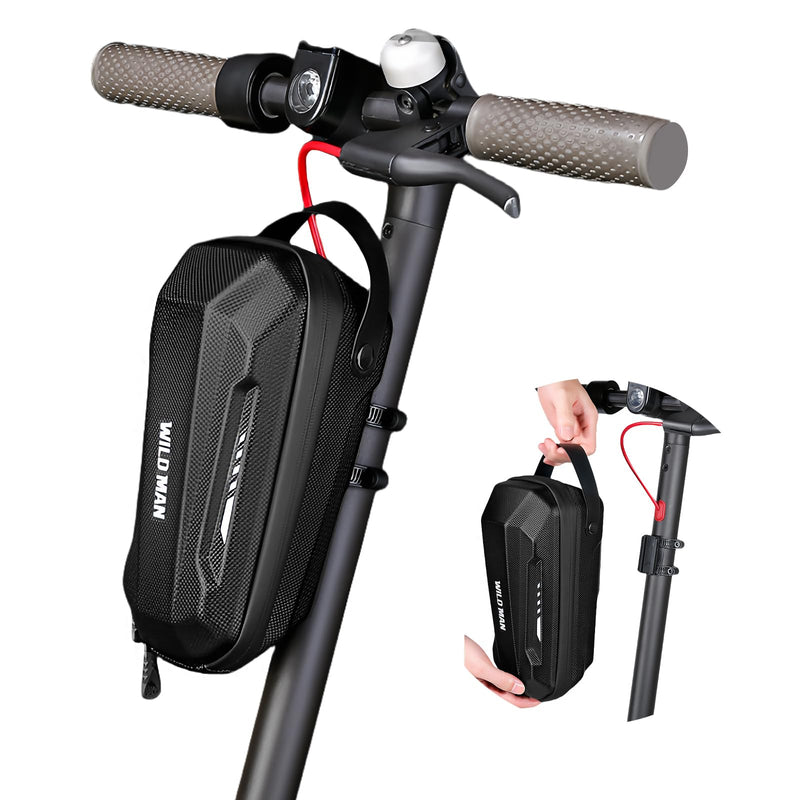 flintronic Scooter Storage Bag, 2L Large Capacity Scooter Handlebar Bag, EVA Handlebar Waterproof Front Bag for Carrying Phone, Wallet, Repair Tools, Charger Tools