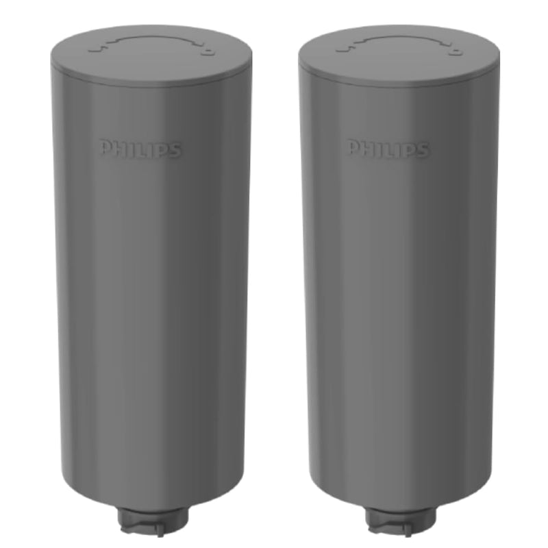 PHILIPS 2 Pack Pro Filter Cartridges ADD569, Replacement Filter Cartridges for Instant Water Filter Pitcher ADD5902 ADD5903 ADD5912 ADD5913, Reduces 57 impurities & 99% of Lead, 1 Filter for 6 Months 2 Pro Filter