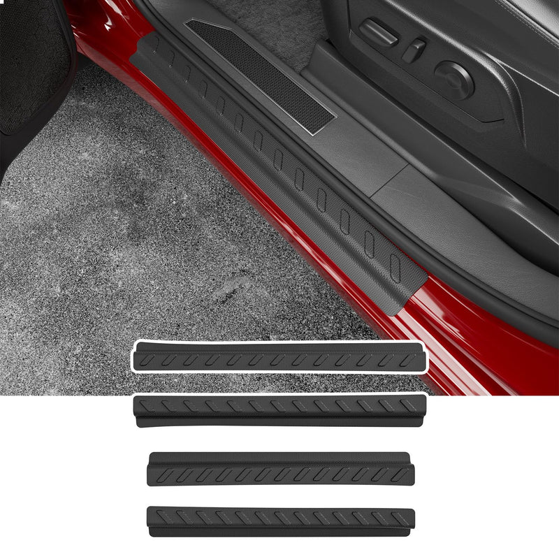 Exterior Door Sill Protector Compatible with 2019-2025 Chevy Silverado GMC Sierra 1500 Door Sill Guard Replacement for 2019-2025 Chevy Silverado Accessories Compatible with 19-25 Chevy Silverado