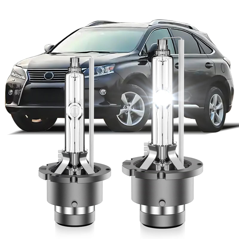  [AUSTRALIA] - Fit for Lexus 2010 2011 2012 2013 2014 2015 RX350 RX450H ES350 GS350 2007-2017 LS460 D4S HID Xenon Headlight Bulbs, High Low Beam Light Bulb, 6000K Cool White, Pack of 2