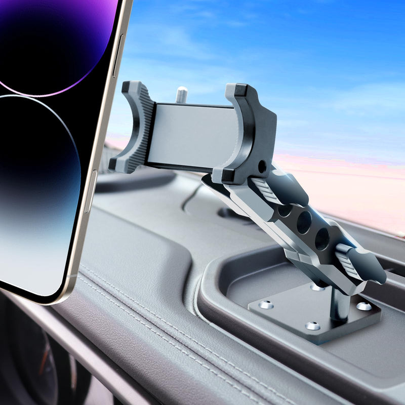 for Jeep 2024 2025 Wrangler JL JLU JT 4XE Phone Mount - Dashboard Phone Holder for Jeep Wrangler Gladiator 2/4 Door Accessories, with The Strongest Holder (NOT for 1945-2023 JL JT) Mechanical
