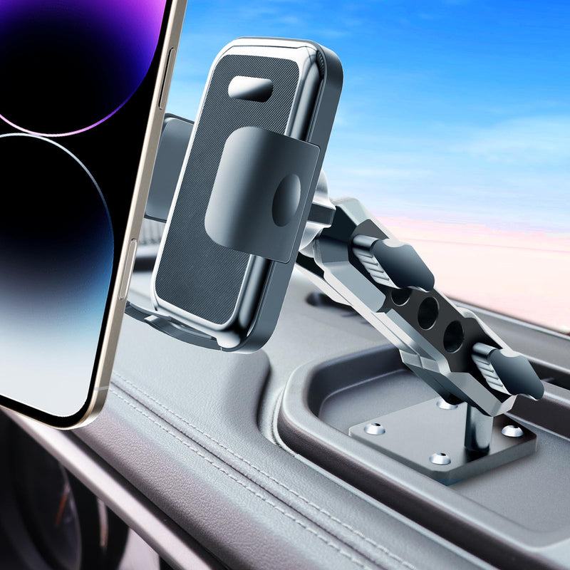 Clip Phone Mount for 2024-2026 Jeep Wrangler JL JLU Gladiator JT 4XE | Compatible with 2/4 Door, Made of Metal, For All Smartphones, NOT fit JK JKU Mechanical