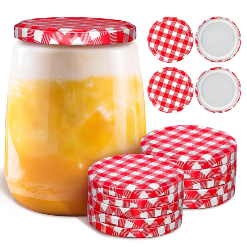 40PCS Jam Jar Lids,82 mm Regular Mouth Canning Lids Leakproof Replacement Caps Preserving and Canning for Jams Coffee Tea Biscuits Fruits