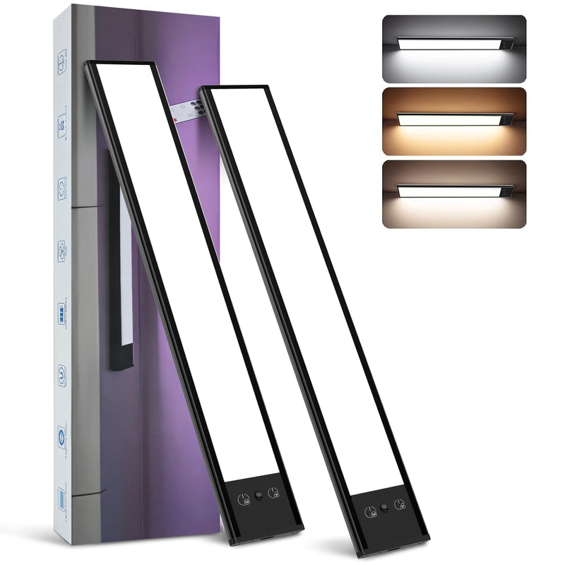 Cabinet Lighting with Remote Control (1 Pack), 3000mAh, 95 LED Closet Lights Battery Operated, Dimmable and 3 Color Temperature, Rechargeable Magnetic Closet Light for Kitchen, Bedroom 2