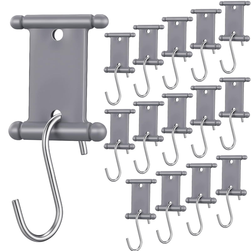 14 Pcs Rv Awning Hooks for Piping Rail 5/6 mm 7/8 mm Double Sided Rv Awning Light Clips Camper Light Holders for Camping Tent Indoor and Outdoor Supplies 14