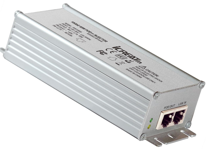2.5G Gigabit POE++ Injector, Supplies PoE (15.4W), PoE+ (30W), or PoE++ (90W), Converts a Non-PoE Port to A PoE++ 2.5G Port, Integrated Power Supply, Replace for TRENDnet TPE-119GI,Up to 328ft 2.5G_90W_POE++