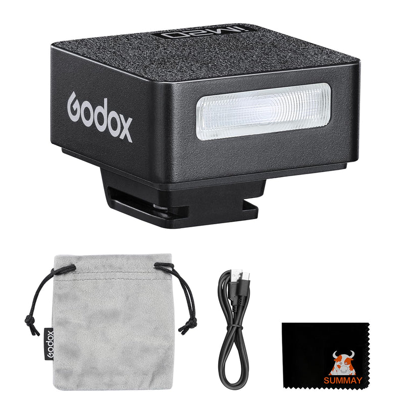 Godox iM20 Mini Flash, GN15 Flash Index, 5 Power Levels, Compact Portable Photography Light